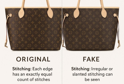 Vezi diferenta dintre o geanta originala si una fake